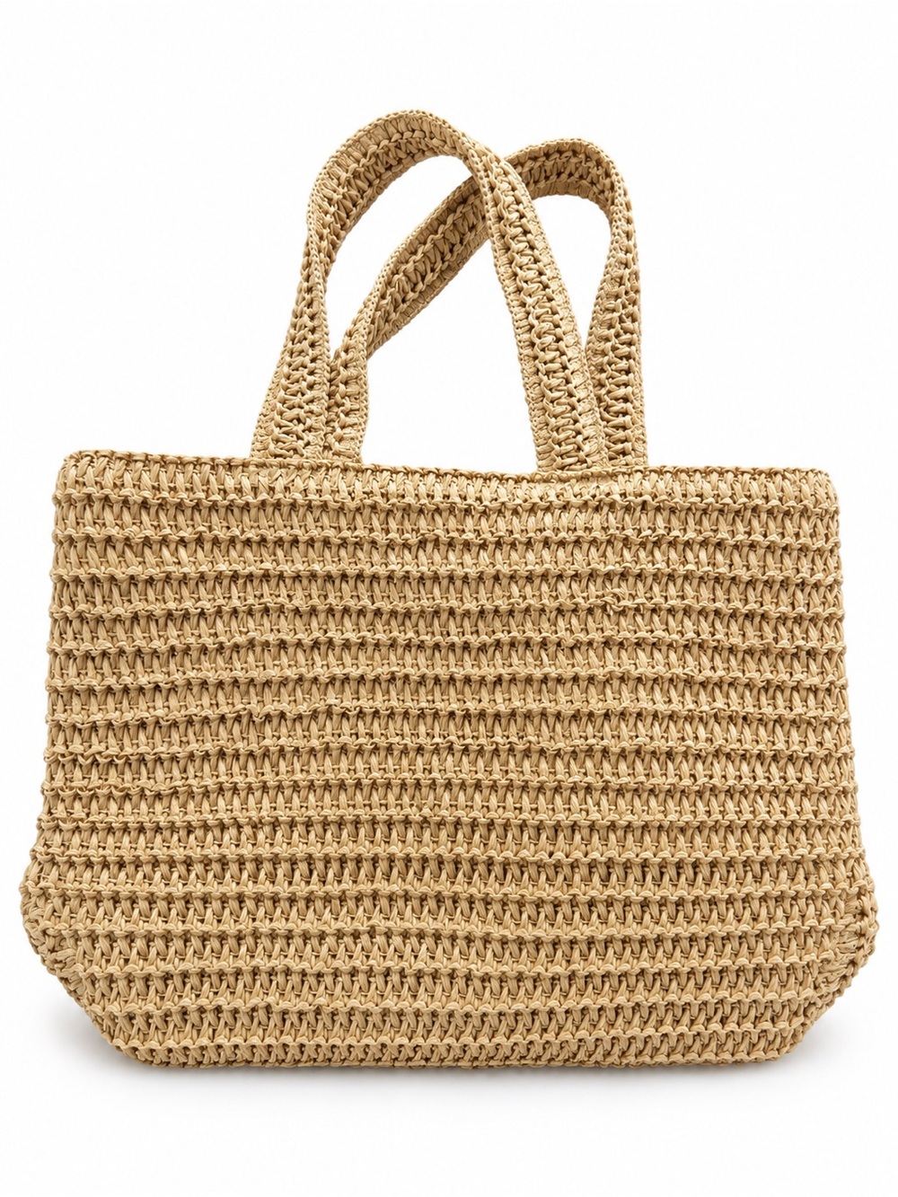 H&M Braided Straw Tote - Natural Beige